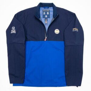Polo Golf Ralph Lauren Convertible Jacket Men's Medium Windbreaker Preppy Blue